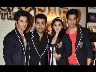 Télécharger la video: Karan Johar, Alia Bhatt, Varun Dhawan, Siddharth Malhotra First Look Launch Of 'Student Of The Year'