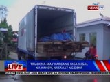 Truck na may kargang mga iligal   na kahoy, nasabat ng DENR