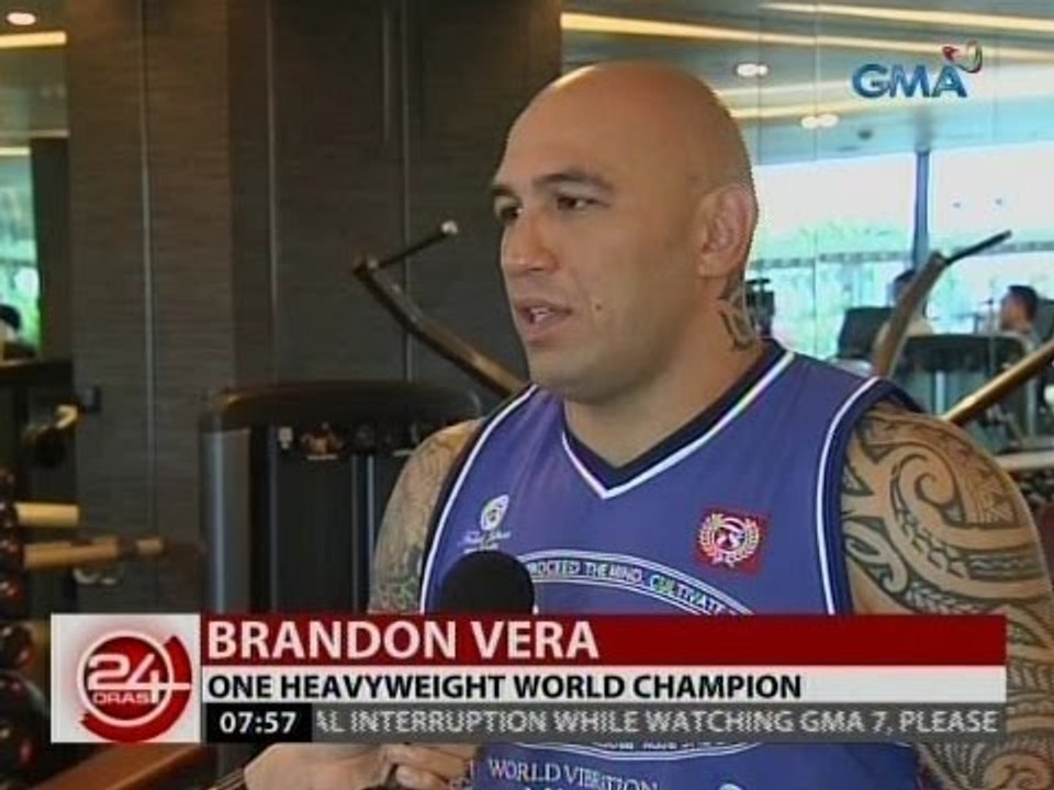 Fil-Am MMA fighter na si Brandon Vera, handa nang depensahan ang world heavyweight title
