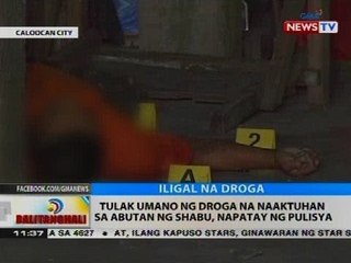 BT: Tulak umano ng droga na naaktuhan sa abutan ng shabu, napatay ng pulisya