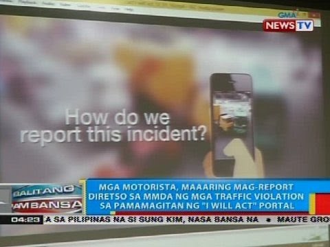Mga motorista, maaaring mag-report diretso sa MMDA ng mga traffic violation