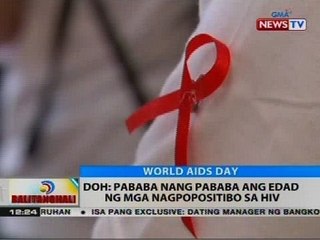 DOH: Pababa nang pababa ang edad ng mga nagpopositibo sa HIV