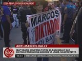 24 Oras: Iba't ibang grupong tutol sa paghimlay kay Dating Pangulong Marcos sa LNMB, nagprotesta