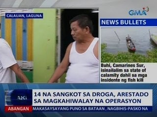 Saksi: 14 na sangkot sa droga, arestado sa magkahiwalay na operasyon