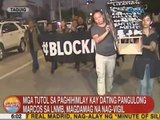 UB: Mga tutol sa paghihimlay kay ex-Pres. Marcos sa LNMB, magdamag nag-vigil