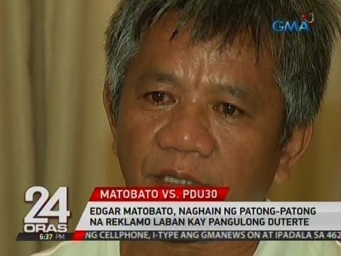 24 Oras: Edgar Matobato, naghain ng patong-patong na reklamo laban kay Pangulong Duterte