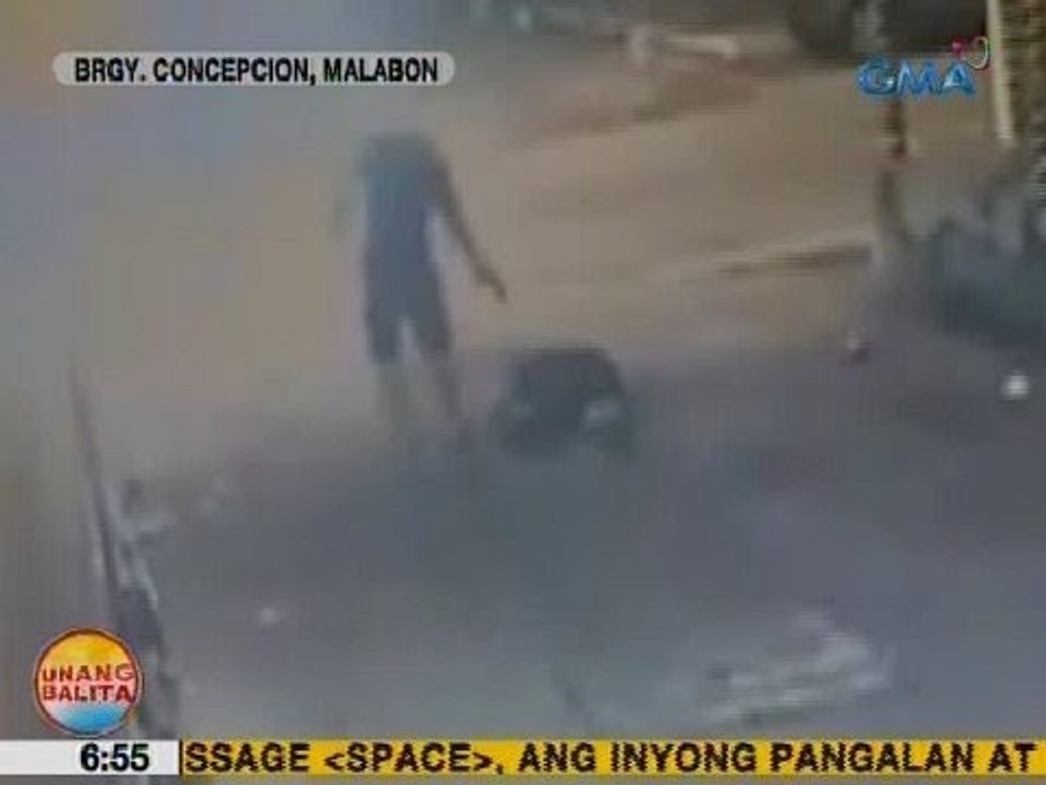 UB: Pamamaril sa lalaki ng sumusunod sa kanyang gunman, na-hulicam sa Malabon