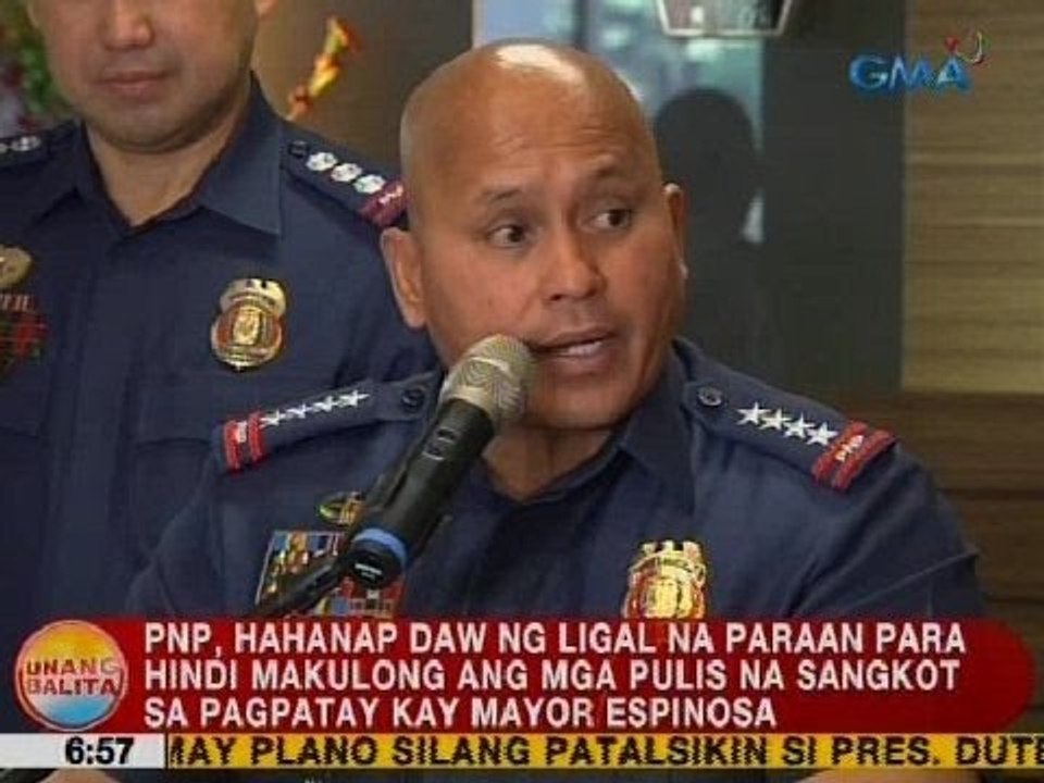 UB: PNP, hahanap ng ligal na paraan para hindi makulong ang mga sangkot sa pagpatay kay Espinosa