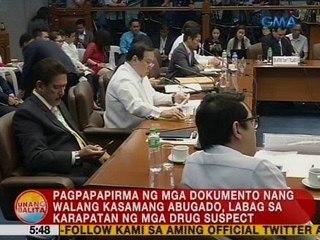 Pagpapapirma ng mga dokumento nang walang kasamang abugado, labag sa karapatan ng drug suspects