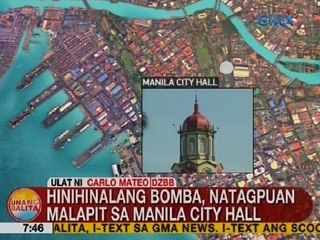 UB: Hinihinalang bomba, natagpuan malapit sa Manila City Hall