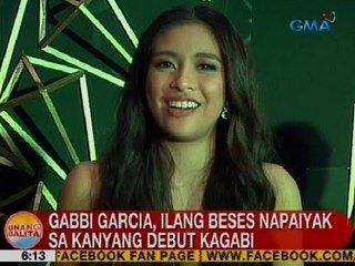 UB: Gabbi Garcia, ilang beses napaiyak sa kanyang debut kagabi
