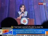 NTG: VP Leni Robredo, inanunsyo ang pagbibitiw sa gabinete bilang HUDCC chairman