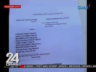 24 Oras: 5 bahay ng pamilya Maute, sinalakay ng militar at PNP; IED at mortar, nasabat