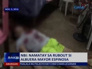 Saksi: NBI: Namatay sa rubout si Albuera Mayor Espinosa