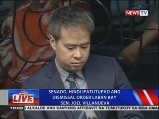 NewsTVLive: Senado, hindi ipatutupad ang dismissal order laban kay Sen. Joel Villanueva