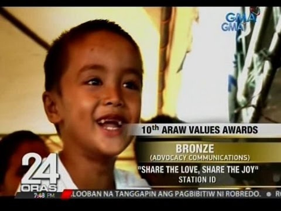 24 Oras: Ilang Kapuso campaign, nag-uwi ng mga parangal mula sa Araw Values Awards
