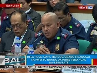 Dela Rosa: Supt. Marcos, unang tinanggal sa pwesto noong Oktubre pero agad na na-reinstate