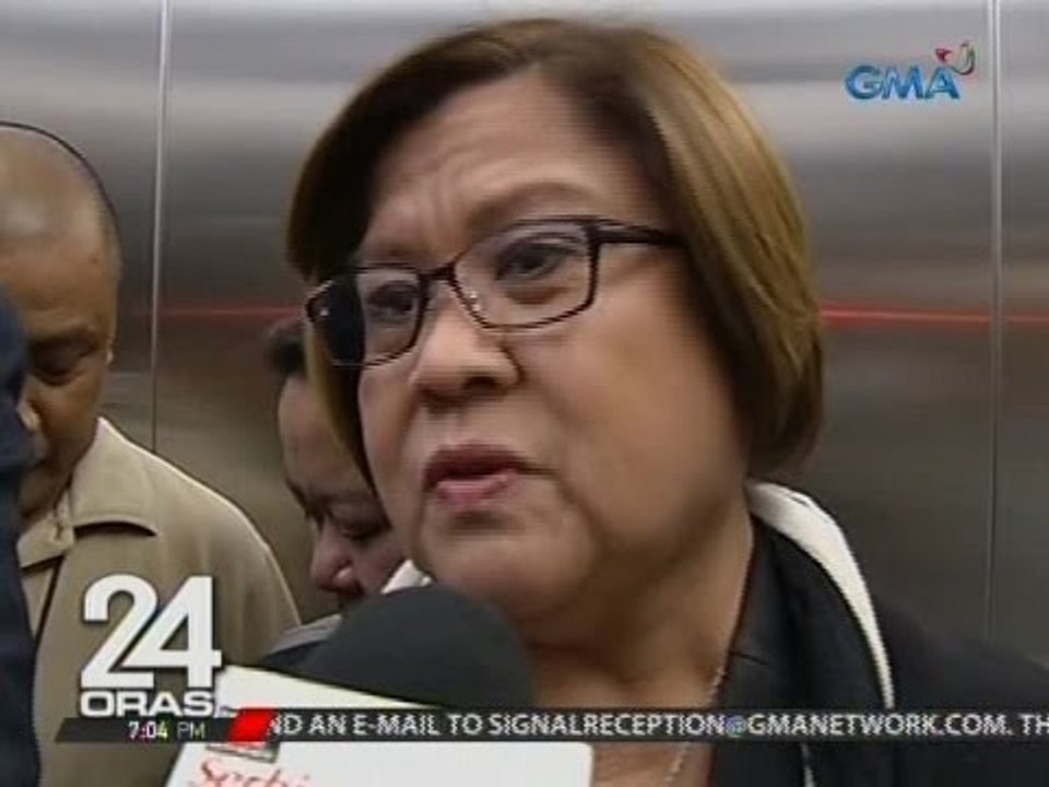 De Lima, hindi agad nagpunta sa pagdinig ng Senado kung nasaan sina Ronnie Dayan at Kerwin Espinosa