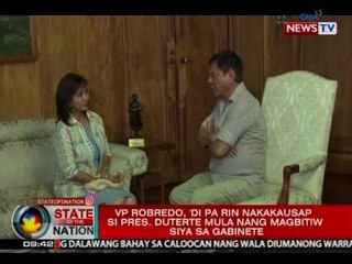 SONA: VP Robredo, 'di pa rin nakakausap si Pres. Duterte mula nang magbitiw siya sa gabinete
