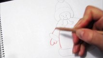 Как очень просто нарисовать Деда Мороза для детей How very easy to draw Santa Claus for children