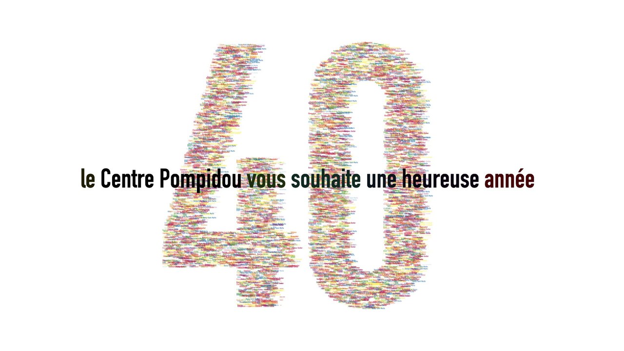 Le Centre Pompidou vous souhaite une heureuse année ! - Vidéo Dailymotion