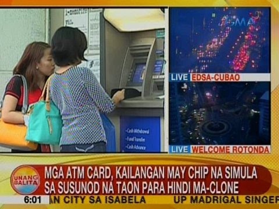 UB: Mga ATM card, kailangan may chip na simula sa susunod na taon para hindi ma-clone
