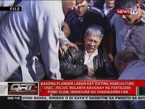 QRT: Kasong plunder laban kay dating Agriculture Usec. Jocjoc Bolante, ibinasura ng Sandiganbayan
