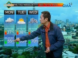 UH: Weather update as of 5:10 a.m. (Dec. 12, 2016)