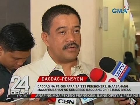 Dagdag na P1,000 sa SSS pensioners, inaasahang maaaprubahan ng Kongreso bago ang Christmas break
