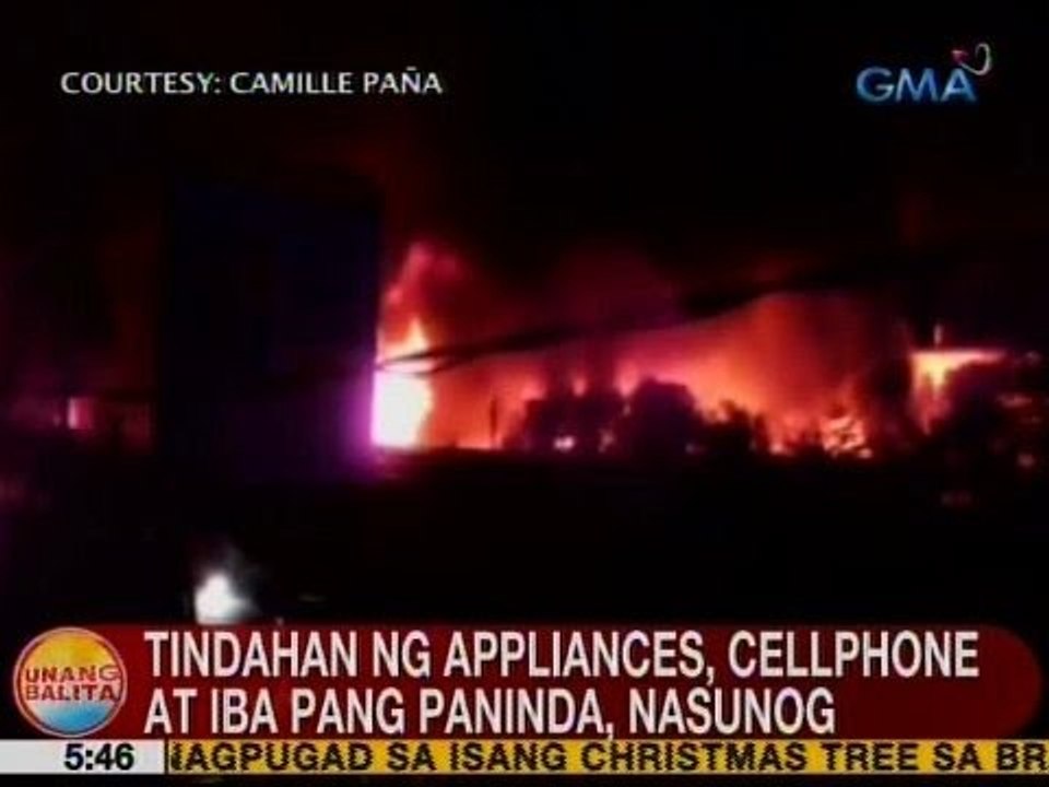 UB: Tindahan ng appliances, cellphone at iba pang paninda, nasunog sa Sta. Maria, Bulacan