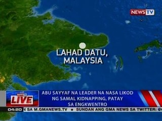 NTVL: Abu Sayyaf na leader na nasa likod ng Samal kidnapping, patay sa engkwentro