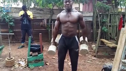 Ces bodybuilders africains se musclent avec ce qu'ils peuvent