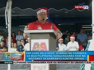 Dela Rosa, humingi ng pasensya sa mga Pilipinong nangangamba raw na madamay sa kampanya kontra-droga
