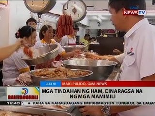 BT: Mga tindahan ng ham, dinaragsa na ng mga mamimili