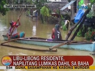 UB: Libu-libong residente, napilitang lumikas dahil sa baha sa Eastern Samar