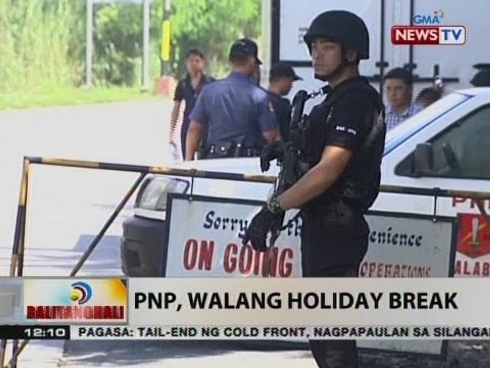 PNP, walang holiday break