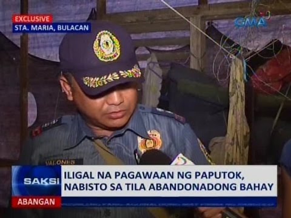 Iligal na pagawaan ng paputok, nabisto   sa tila abandonadong bahay