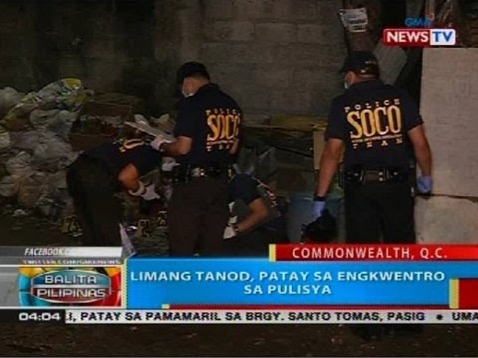 BP: Limang tanod, patay sa engkwentro sa pulisya