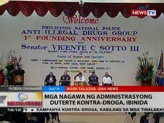 BT: Mga nagawa ng administrasyong Duterte kontra-droga, ibinida