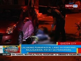 Lalaking pumapasyal lang sa kanyang nililigawan, patay sa pamamaril