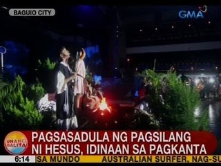 UB: Pagsasadula ng pagsilang ni Hesus, idinaan sa pagkanta sa Baguio