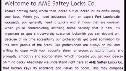 Residental Locksmith FL | Call Now 954-745-1588