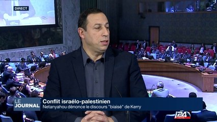 Netanyahou dénonce le discours 'biaisé' de Kerry