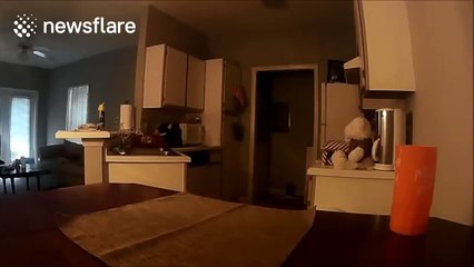 Man believes flat is haunted after filming objects 'moving by themselves'