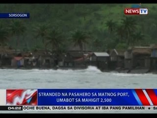 Stranded na pasahero sa Matnog Port, umabot sa mahigit 2,500