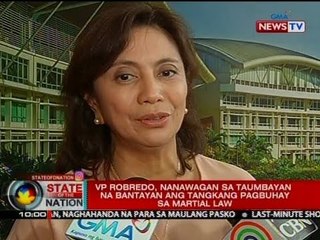VP Robredo, nanawagan sa Taumbayan na   bantayan ang tangkang pagbuhay sa Martial Law