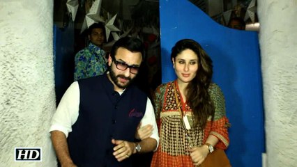 New Mommy Kareena steps out in Style with hubby Saif