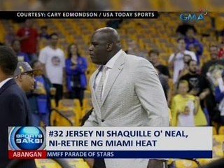 #32 jersey ni Shaquille O' Neal, ni-  retire ng Miami Heat