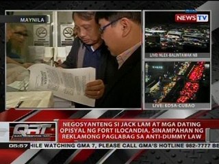 Jack Lam at mga dating opisyal ng Fort Ilocandia, sinampahan ng reklamong paglabag sa anti-dummy law