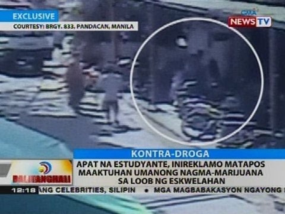 Apat na estudyante, inireklamo matapos maaktuhan umanong nagma-marijuana sa loob ng eskwelahan